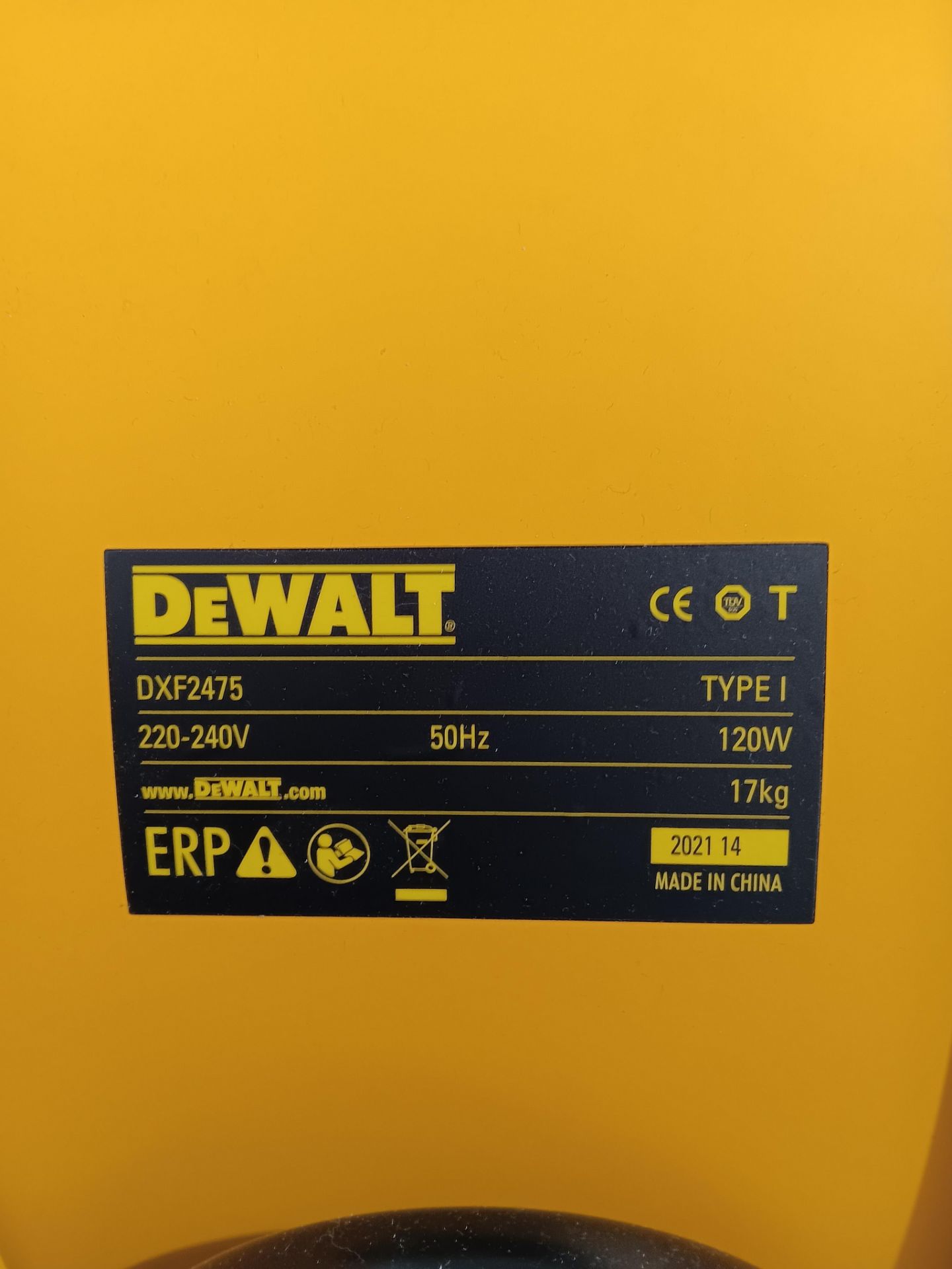 DeWalt DXF2475 Industrial Floor Drum FaN - Image 2 of 2