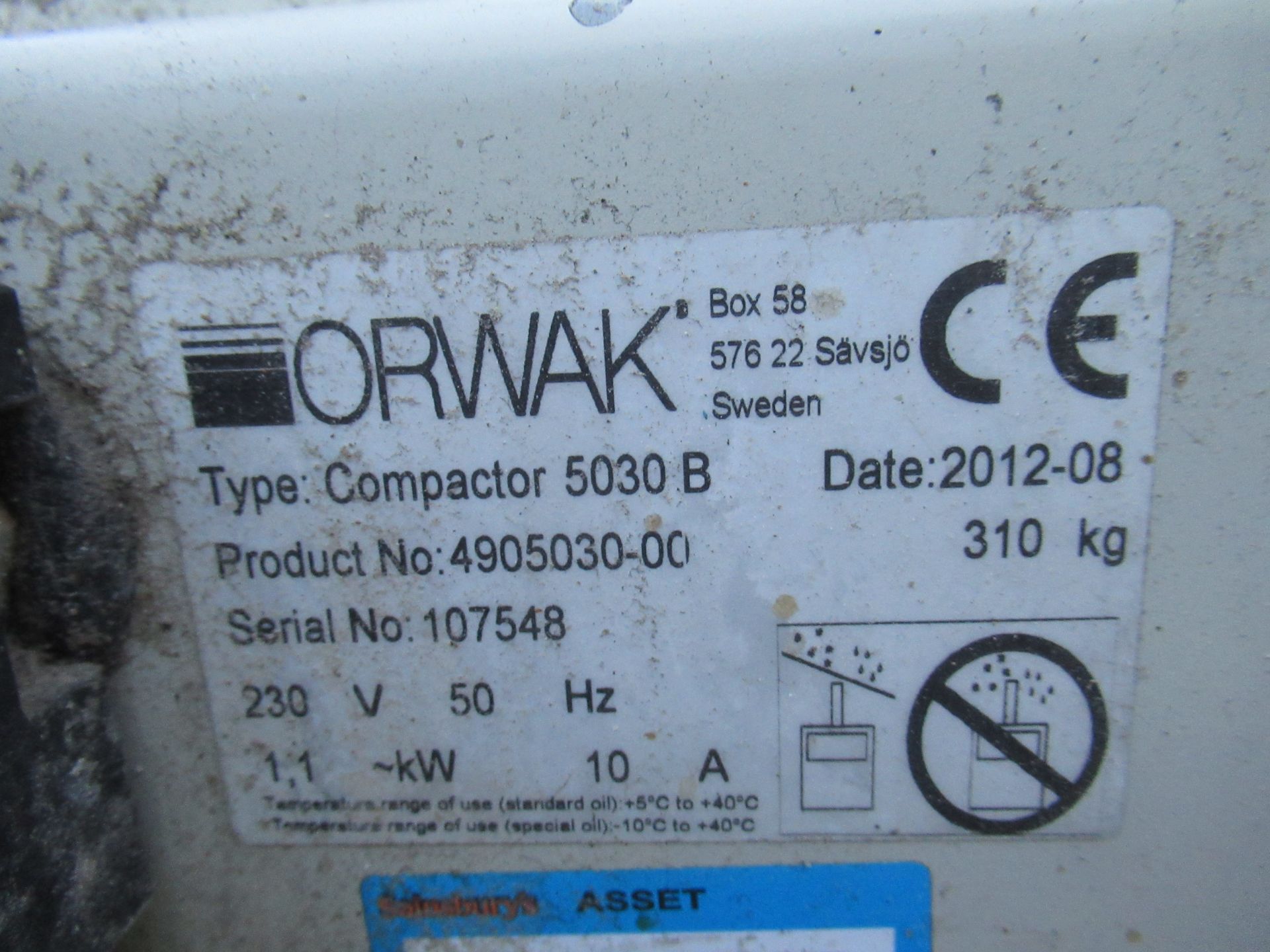 Orwak 5030B Compactor - Image 3 of 3