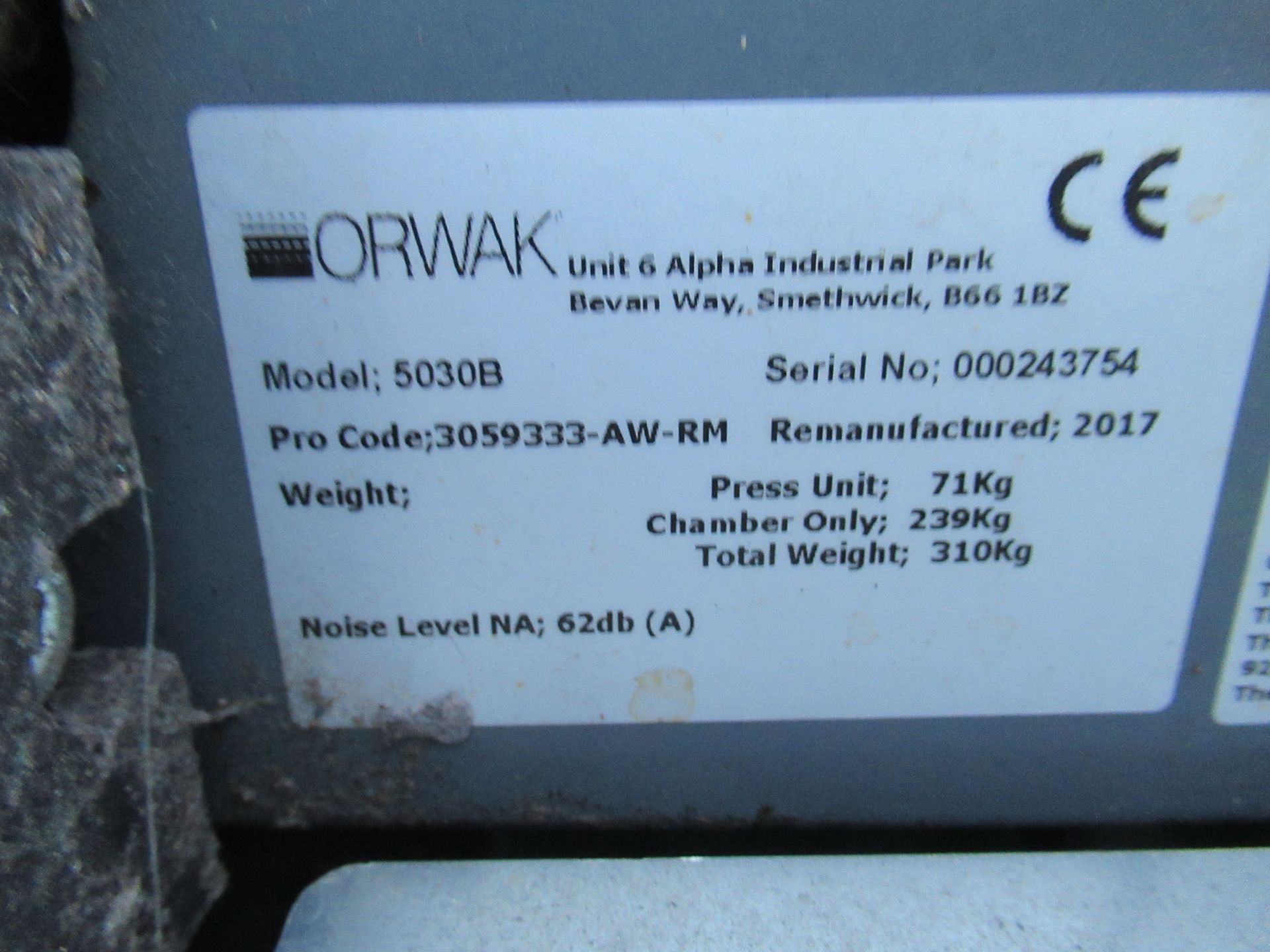 Orwak 5030B Compactor - Image 4 of 5