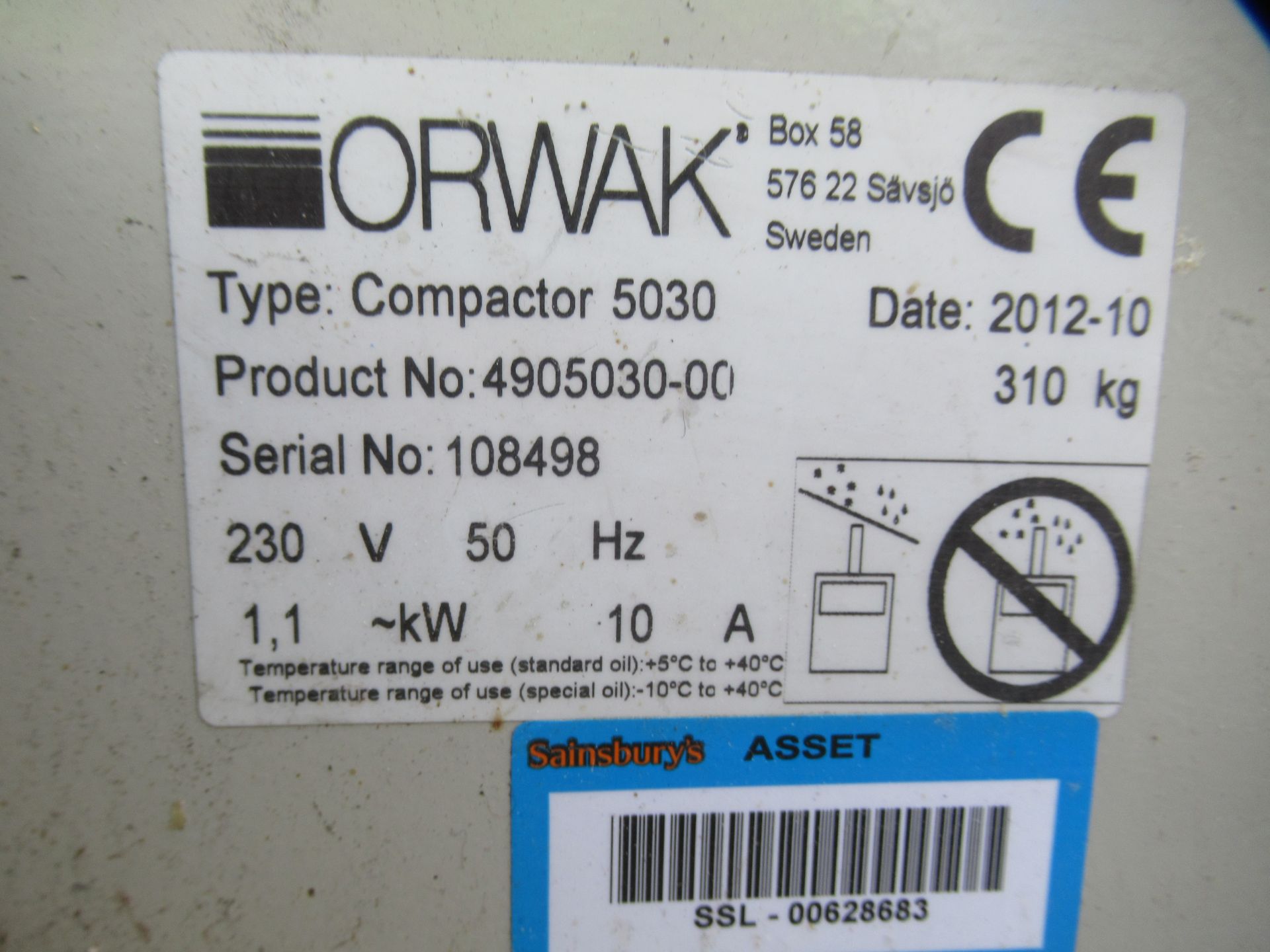Orwak 5030B Compactor - Image 3 of 3