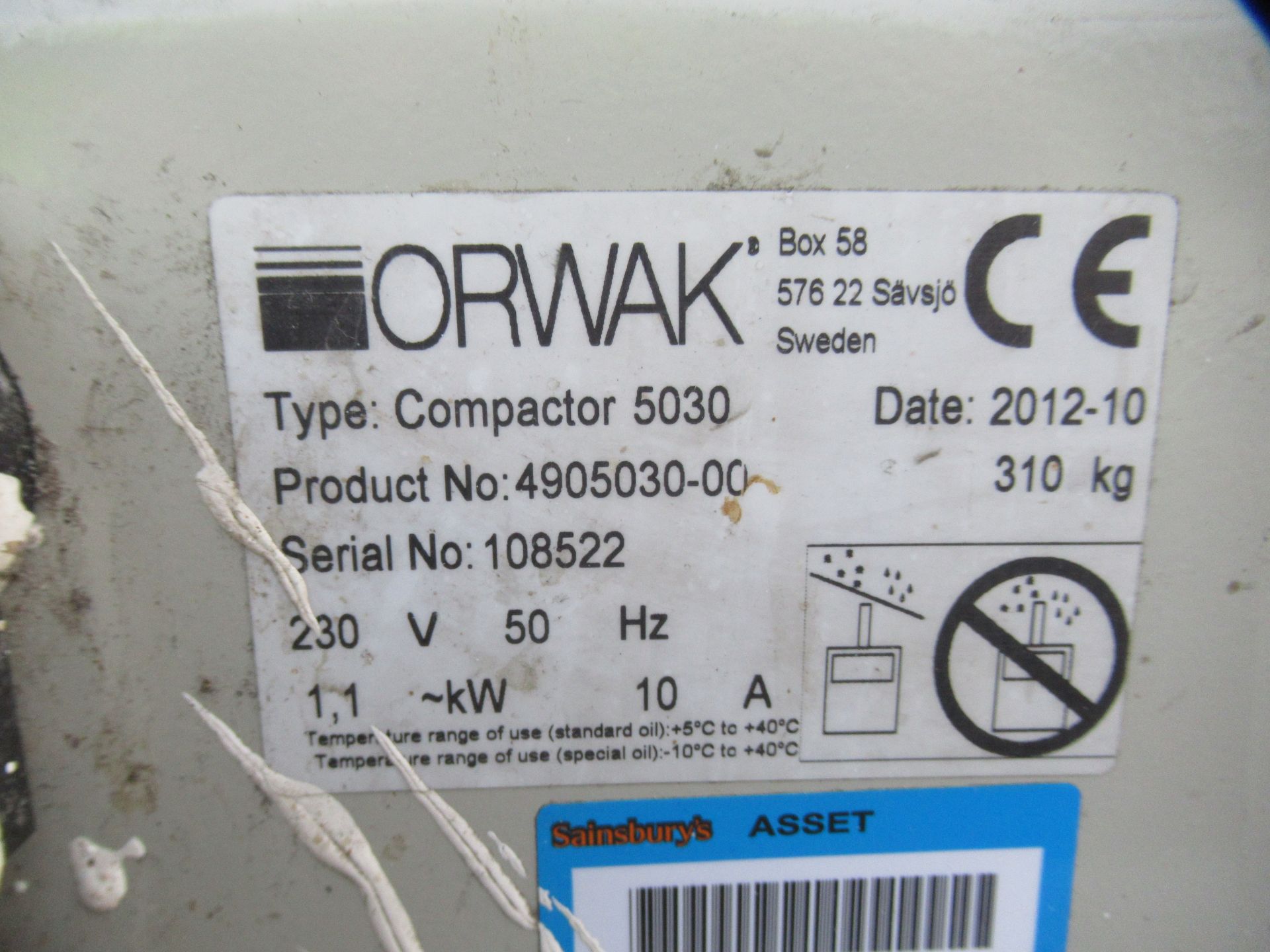 Orwak 5030B Compactor - Image 3 of 3