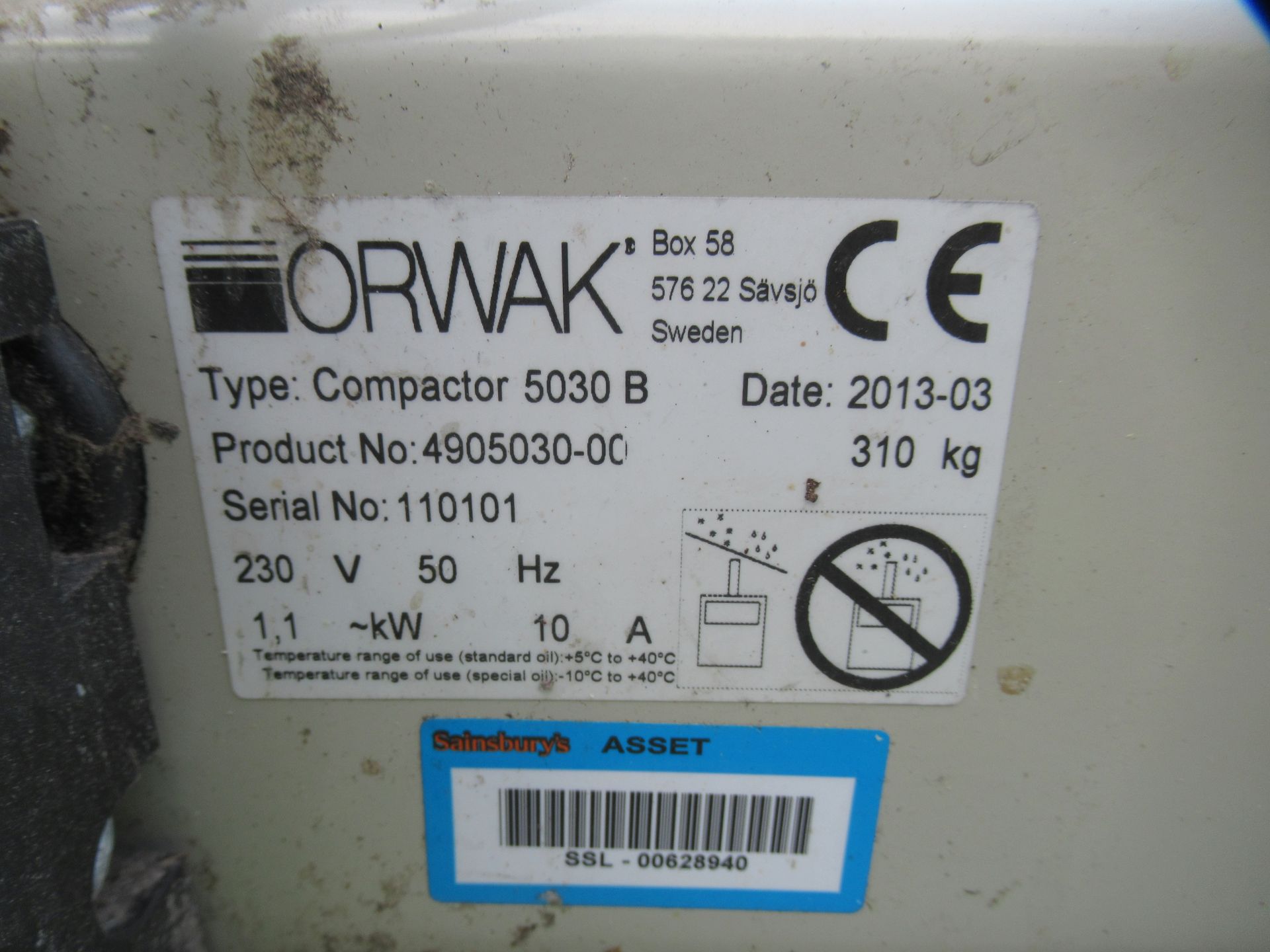 Orwak 5030B Compactor - Image 3 of 3