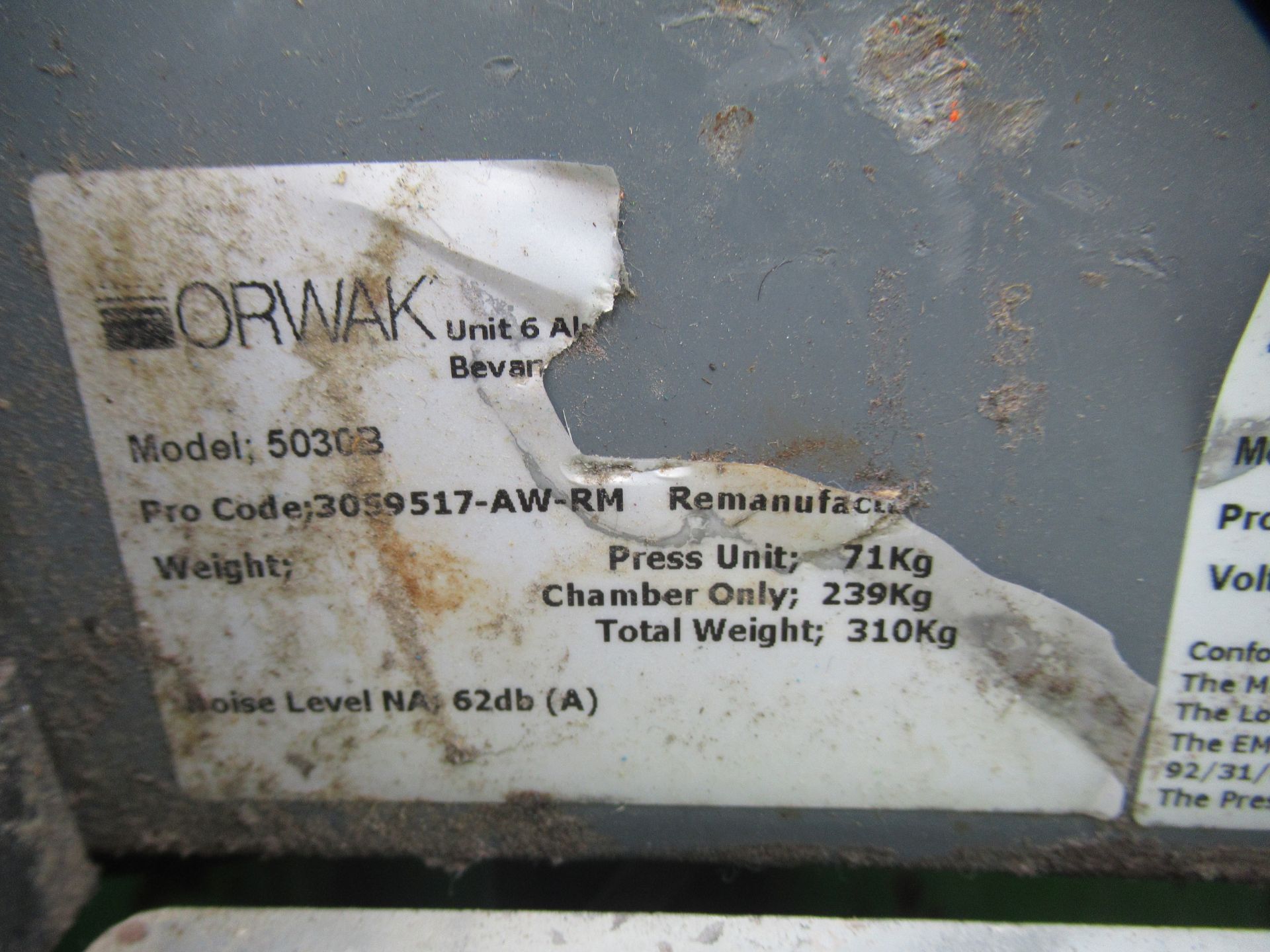 Orwak 5030B Compactor - Image 4 of 4