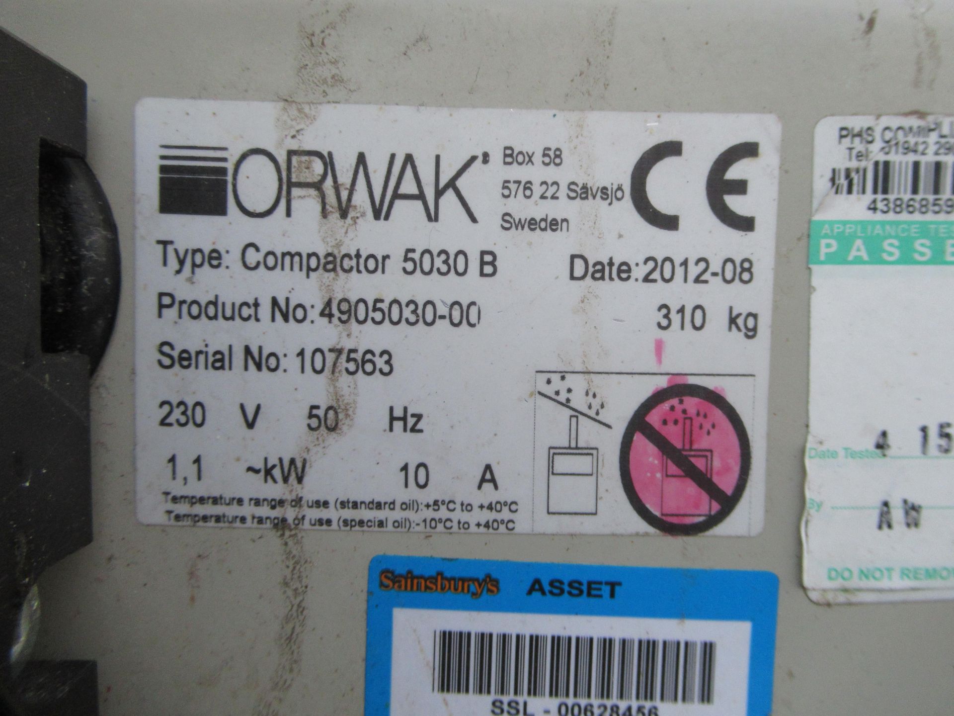 Orwak 5030B Compactor - Image 3 of 3