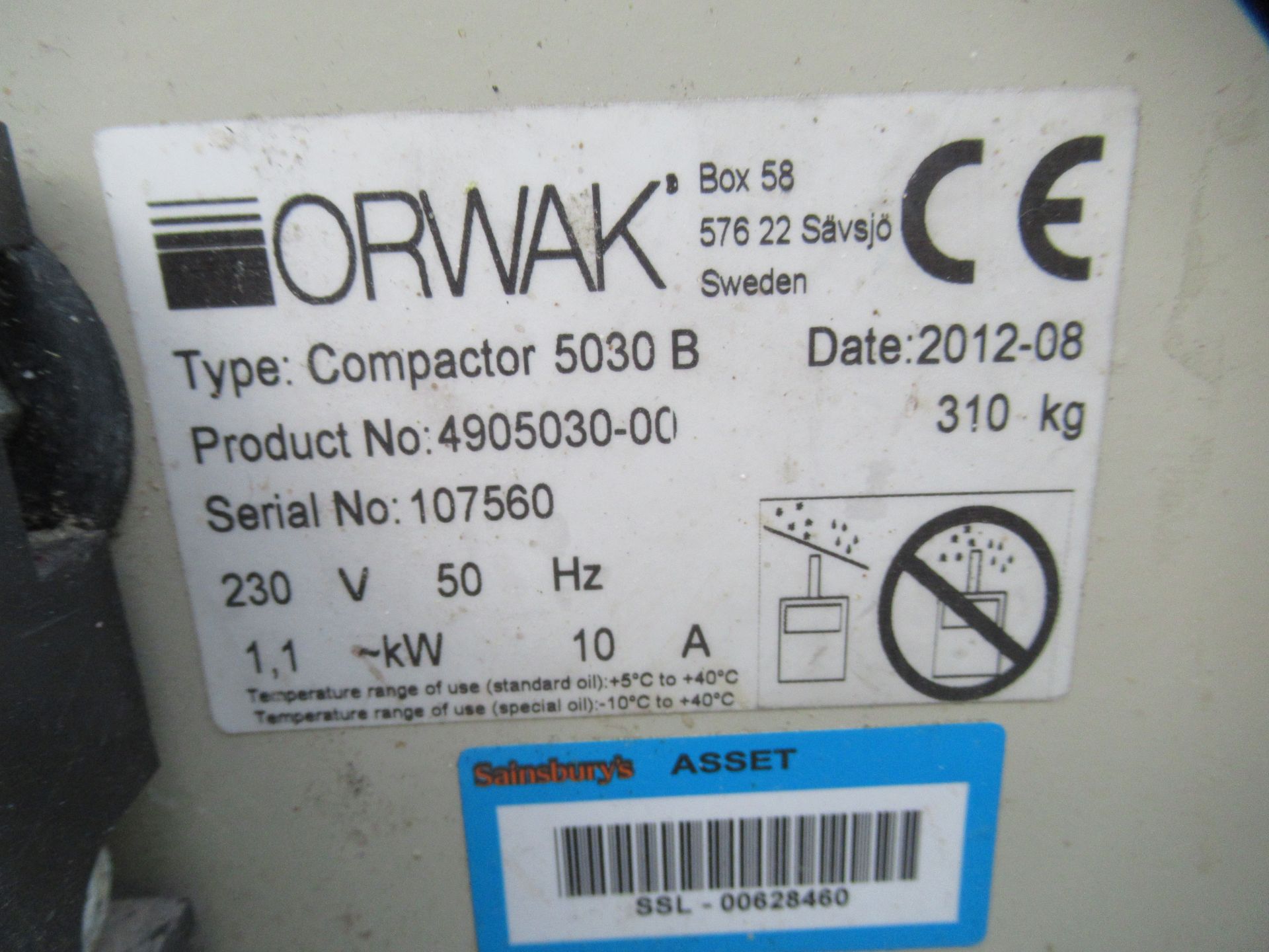 Orwak 5030B Compactor - Image 3 of 3