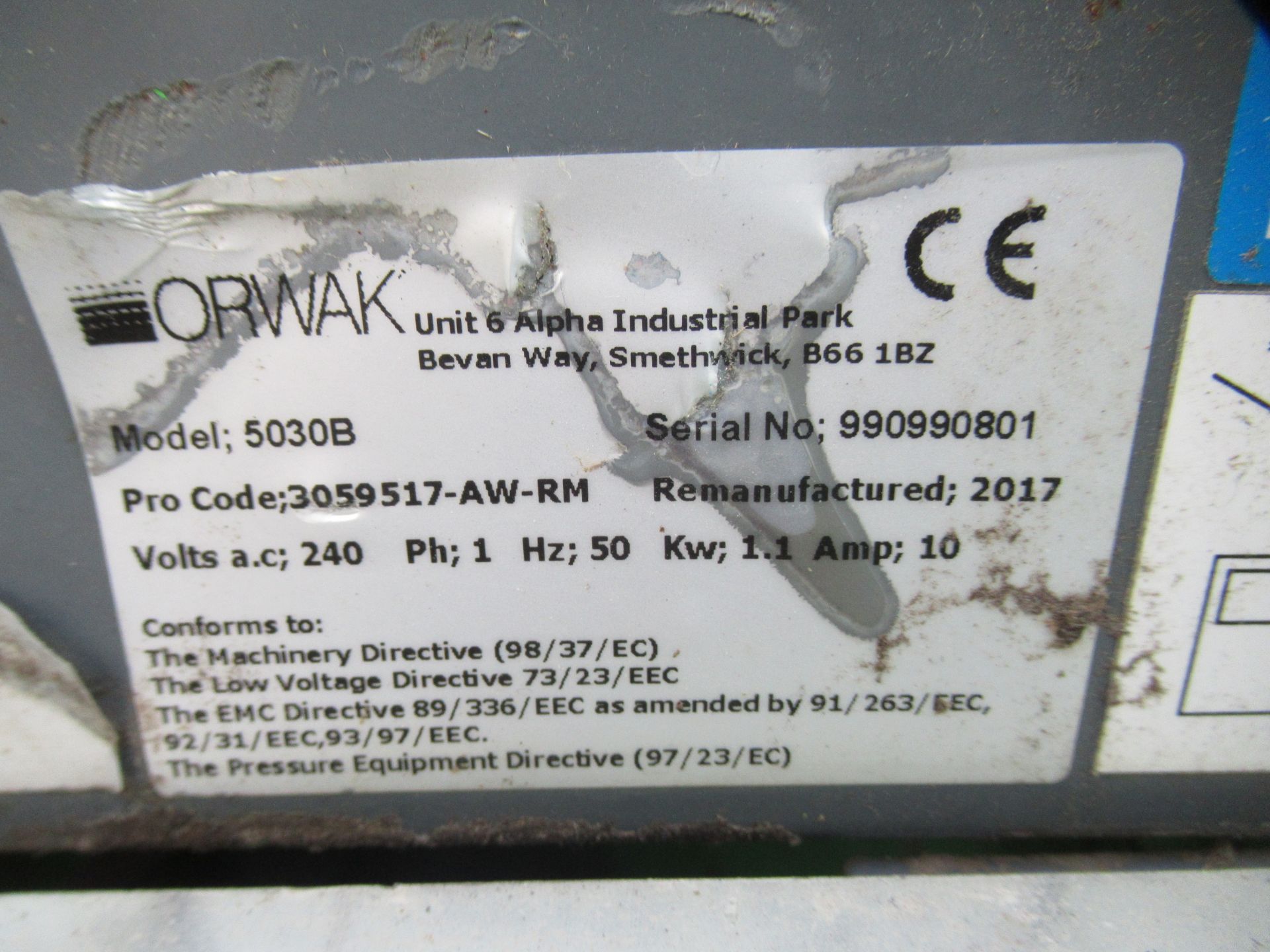 Orwak 5030B Compactor - Image 3 of 4