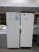 1x Upright Fridge & 1x Upright Freezer