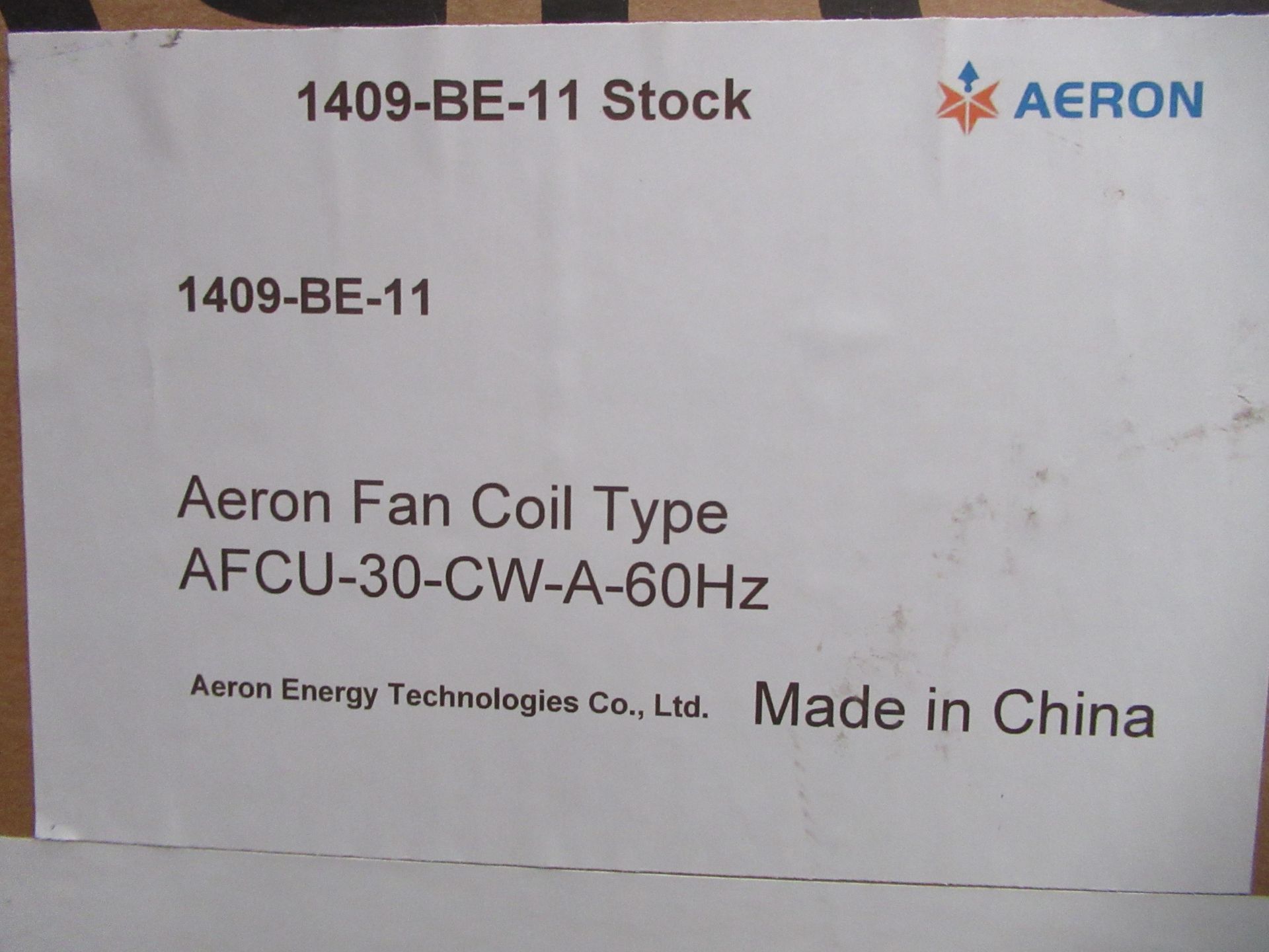 An Aeron MVAC fan Coil Unit Type A AFCU-30-CW-A-60Hz - Bild 2 aus 4
