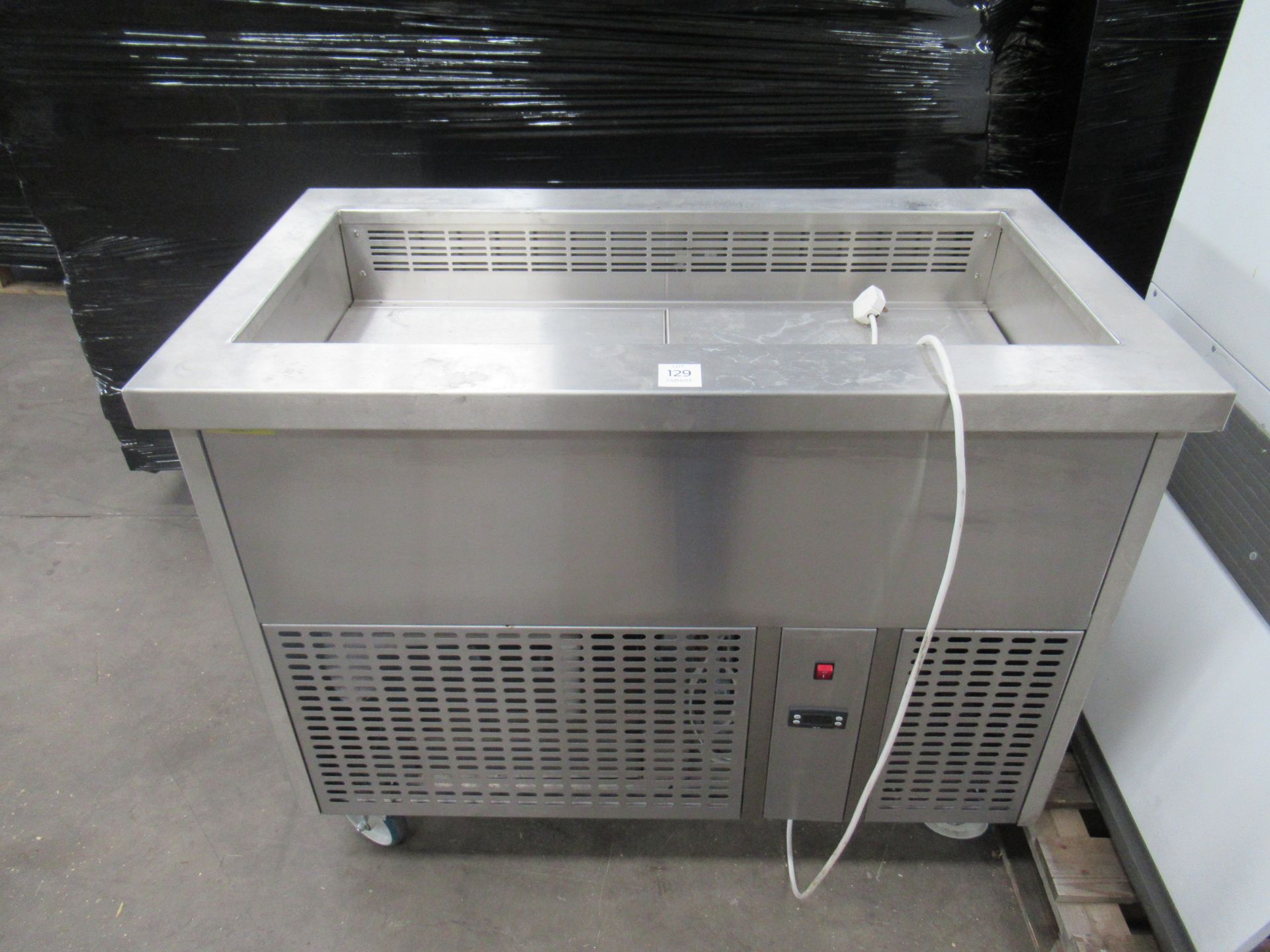 Stainless Steel Mobile Refrigerated Display Unit