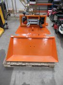 A Tractor 3 Point Linkage Timber Winch/Rear Blade (12V) with 6.75T Winch & Remote Controls