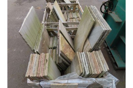 3 x Pallets to include a a qty of natural stone paving slabs - Image 2 of 8