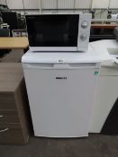 SHARP 800w Microwave and Beko Undercounter Fridge.