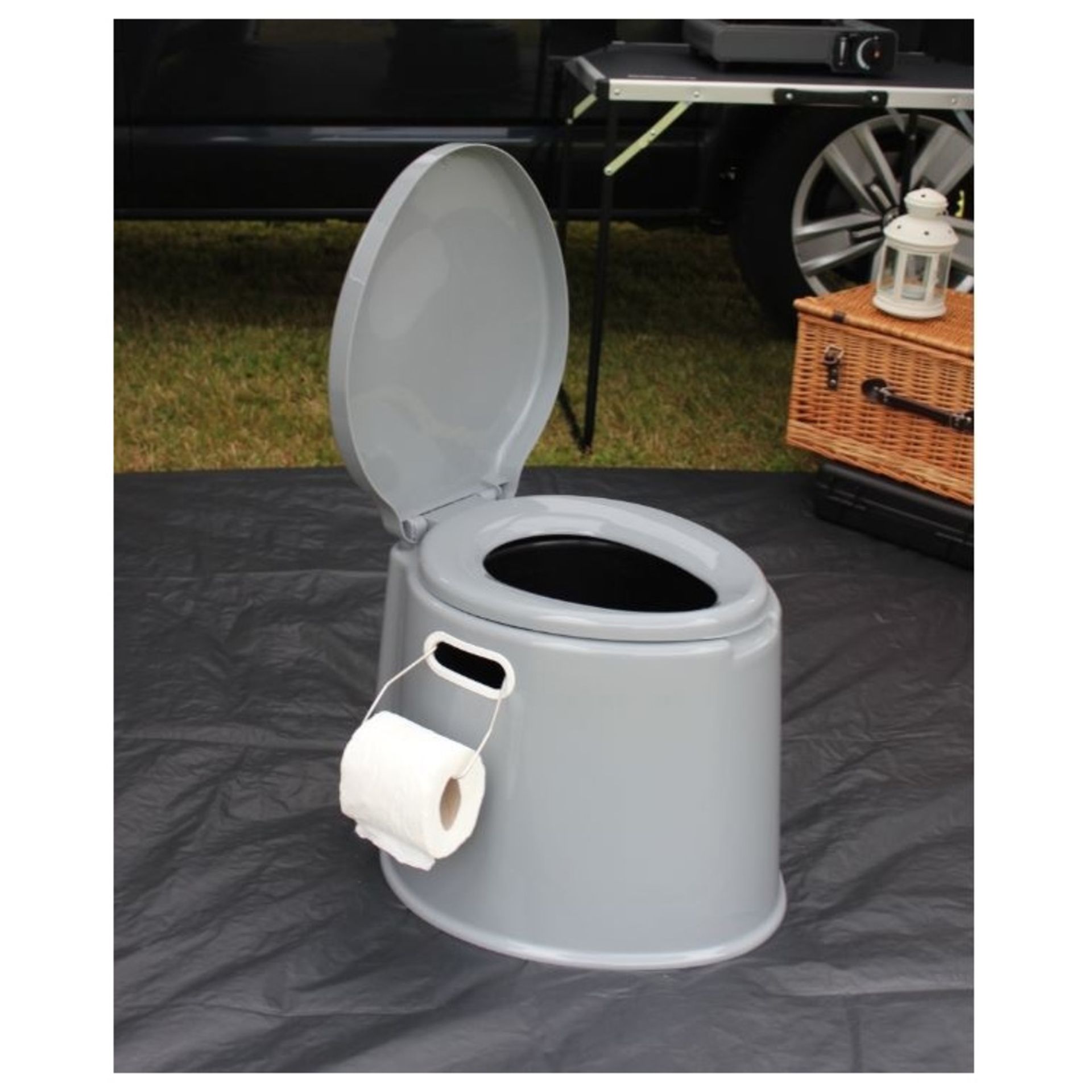 5 x Blue Diamond Nature Calls Standard Portable Toilet, 6 litre - no fuss portable toilet with a