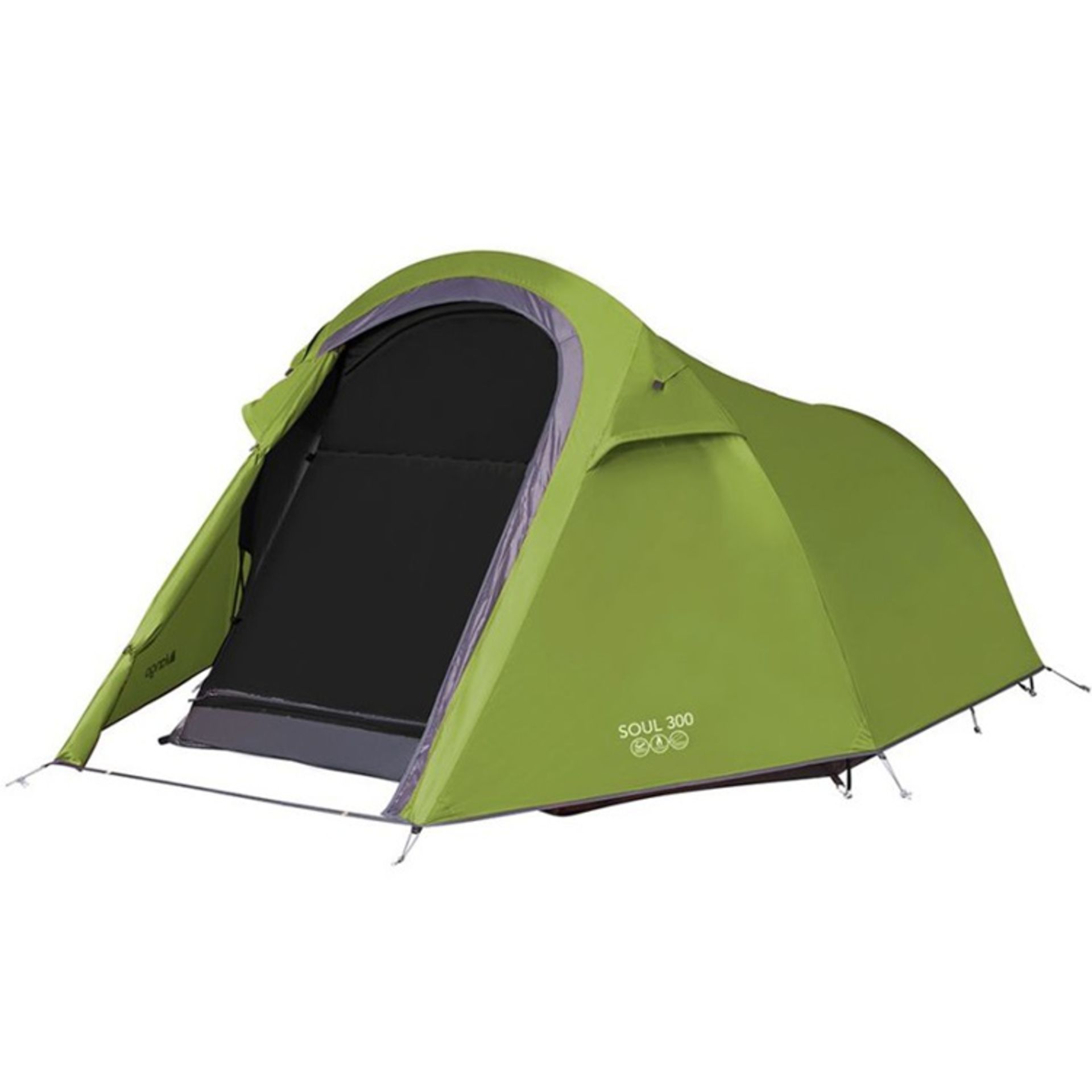 2 x Vango Soul 300 3-Berth Lightweight Pole Tent –