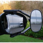 4 x Milenco MGI Steady XL Flat Towing Mirror Twin Pack - Designed to fit onto large mirrors such
