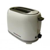 Swiss Luxx Deluxe 750W Camping Toaster White - 2-slice low wattage toaster, 220-240V power