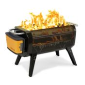BioLite FirePit+ & Grill - Burns firewood or charcoal, body design radiates heat upwards, high