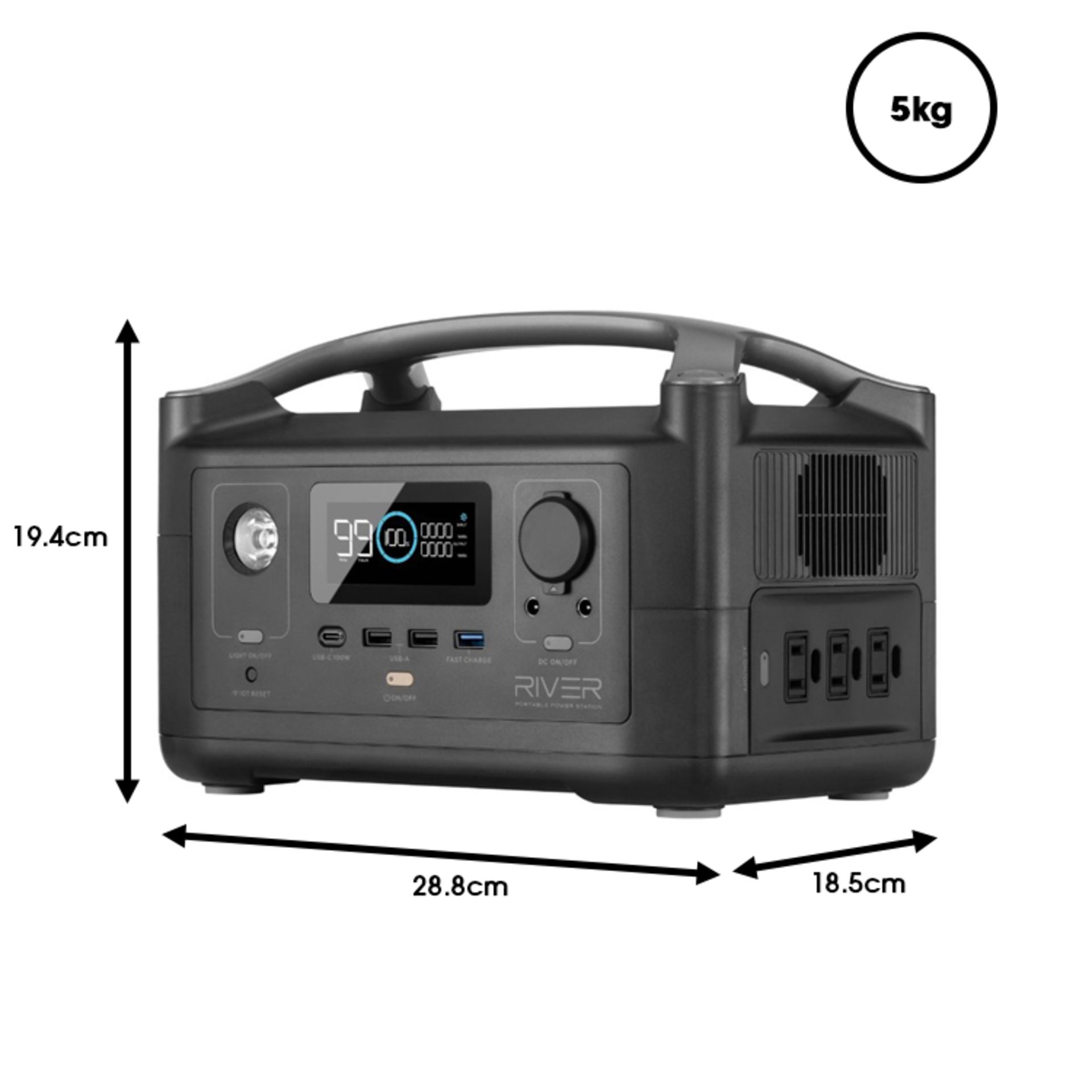 EcoFlow RIVER Portable 288Wh Power Station - power