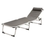 2 x Outwell New Foundland Sunbed Lounger, 5 Positions – Aluminium frame, size 58 x 188 x 31cm,