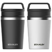 6 x Stanley Adventure 0.23L Vacuum Mug, Black - Leak-proof and packable, Performance: Hot