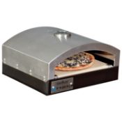 Vango Camp Chef Pizza Oven, Black/Silver – open face oven cooks like a wood fired brick oven,