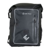 2 x ETC Arid Waterproof Roll Top Backpack 25L Black - Rolltop design, welded seams and high-