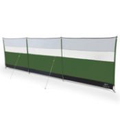 3 x Kampa Windbreak, Fern - measures a height of 140cm (1.40 meters) and a total length of 500cm (