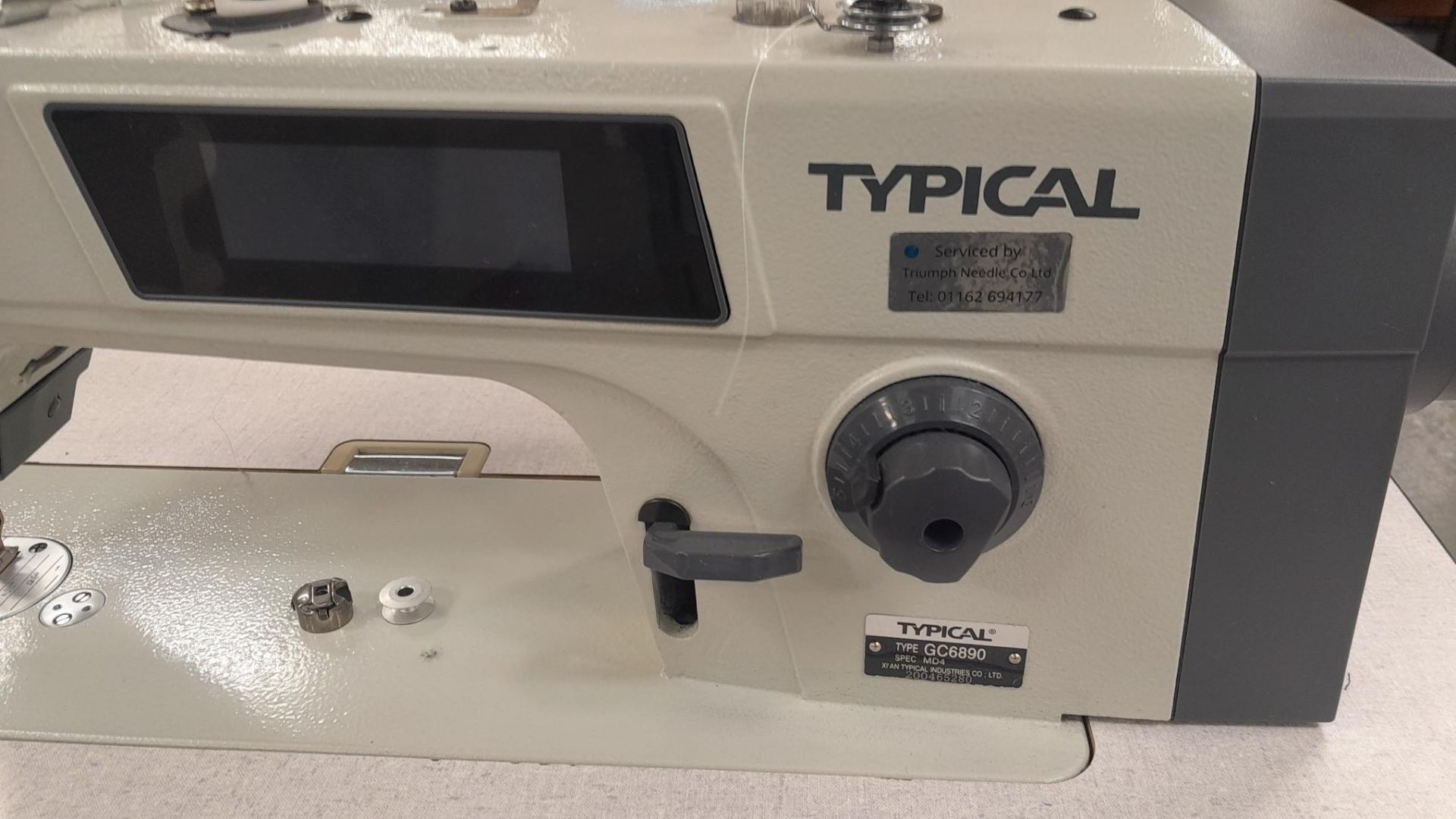 Typical GC6890-MD4 Flatbed Sewing Machine Serial Number 200465280, 240v - Image 3 of 3