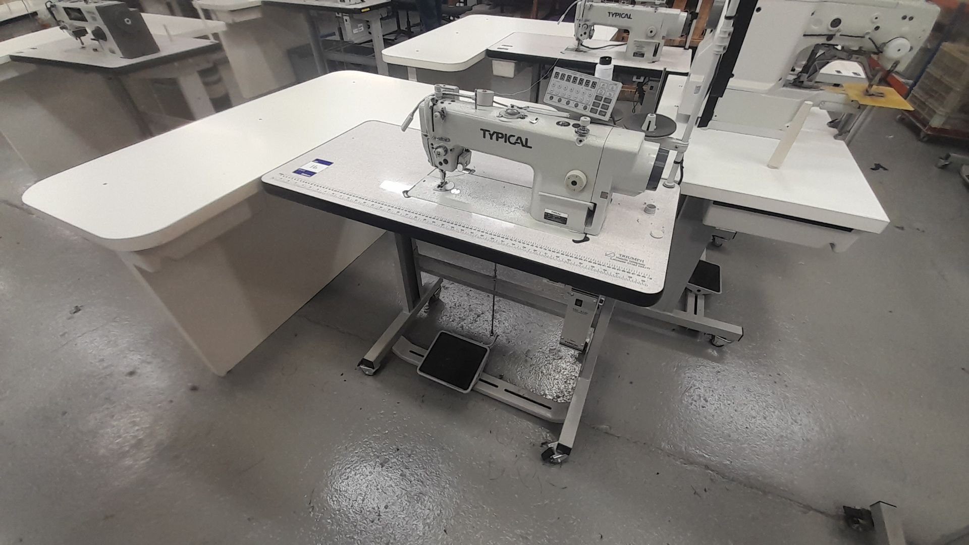 Typical GC6716-HD3 Flatbed Sewing Machine Serial Number 280400003, 240v - Image 3 of 3