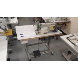 Mitsubishi LS2-1280 Flatbed Sewing Machine, Serial Number 830493, Please note that the machine is