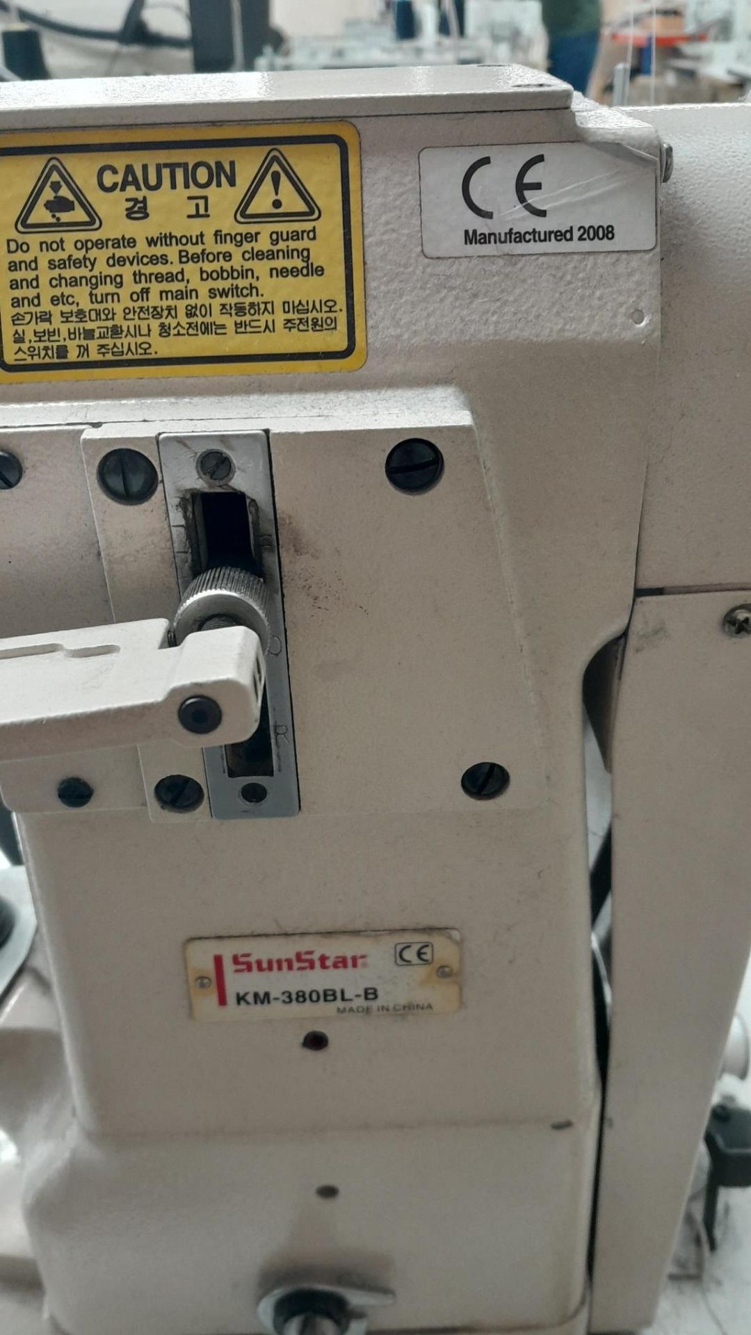 Sunstar KM-380BL-B Cylinder Arm Binding Machine Serial Number 801312316, 240v - Image 3 of 4