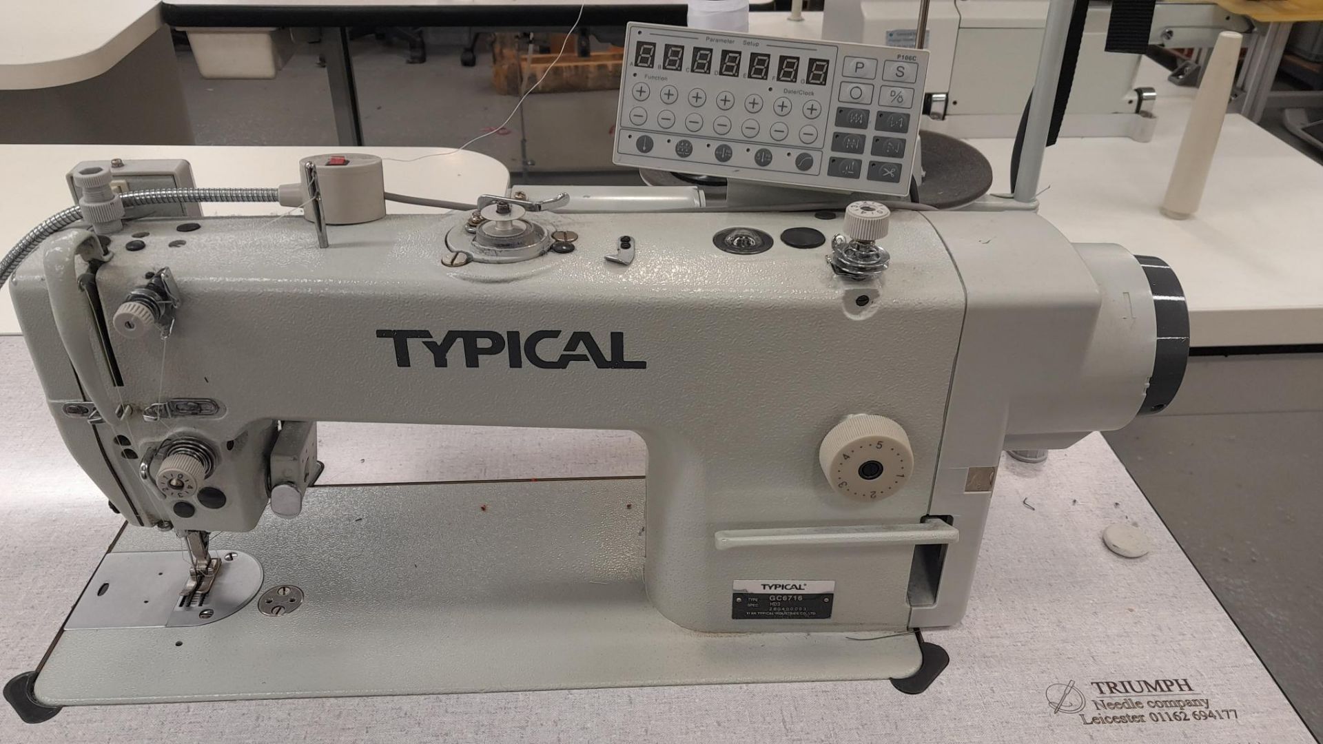 Typical GC6716-HD3 Flatbed Sewing Machine Serial Number 280400003, 240v - Image 2 of 3