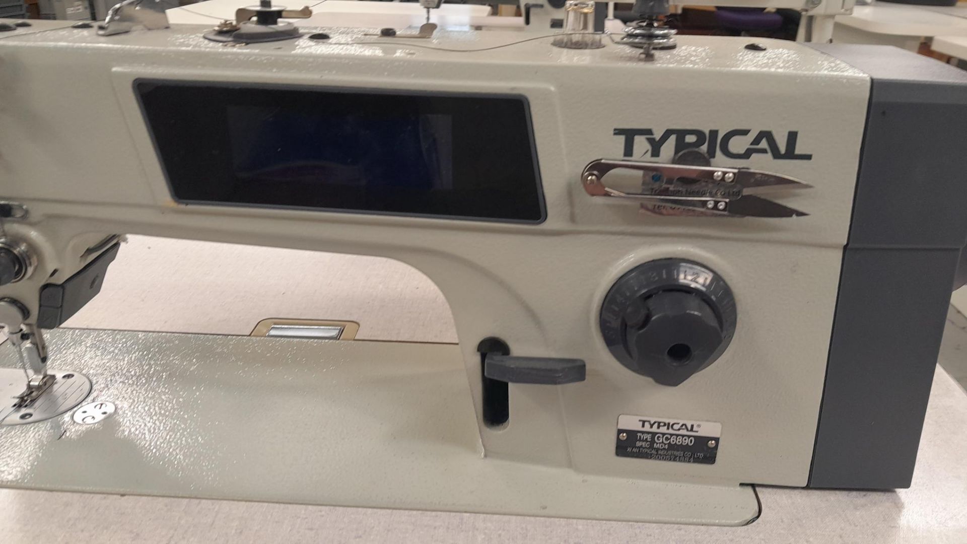 Typical GC6890-MD4 Flatbed Sewing Machine Serial Number 200574884, 240v - Image 3 of 3