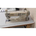 Brother DB2-B737-413 MK 11 Flatbed Sewing Machine Serial Number B5542879, Needle plate missing,