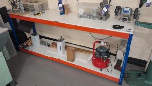 Dexion' Type inspection bench, Approx. Dimensions 2.4m(w) x 60cm(d) x 93cm (h), Contents Excluded