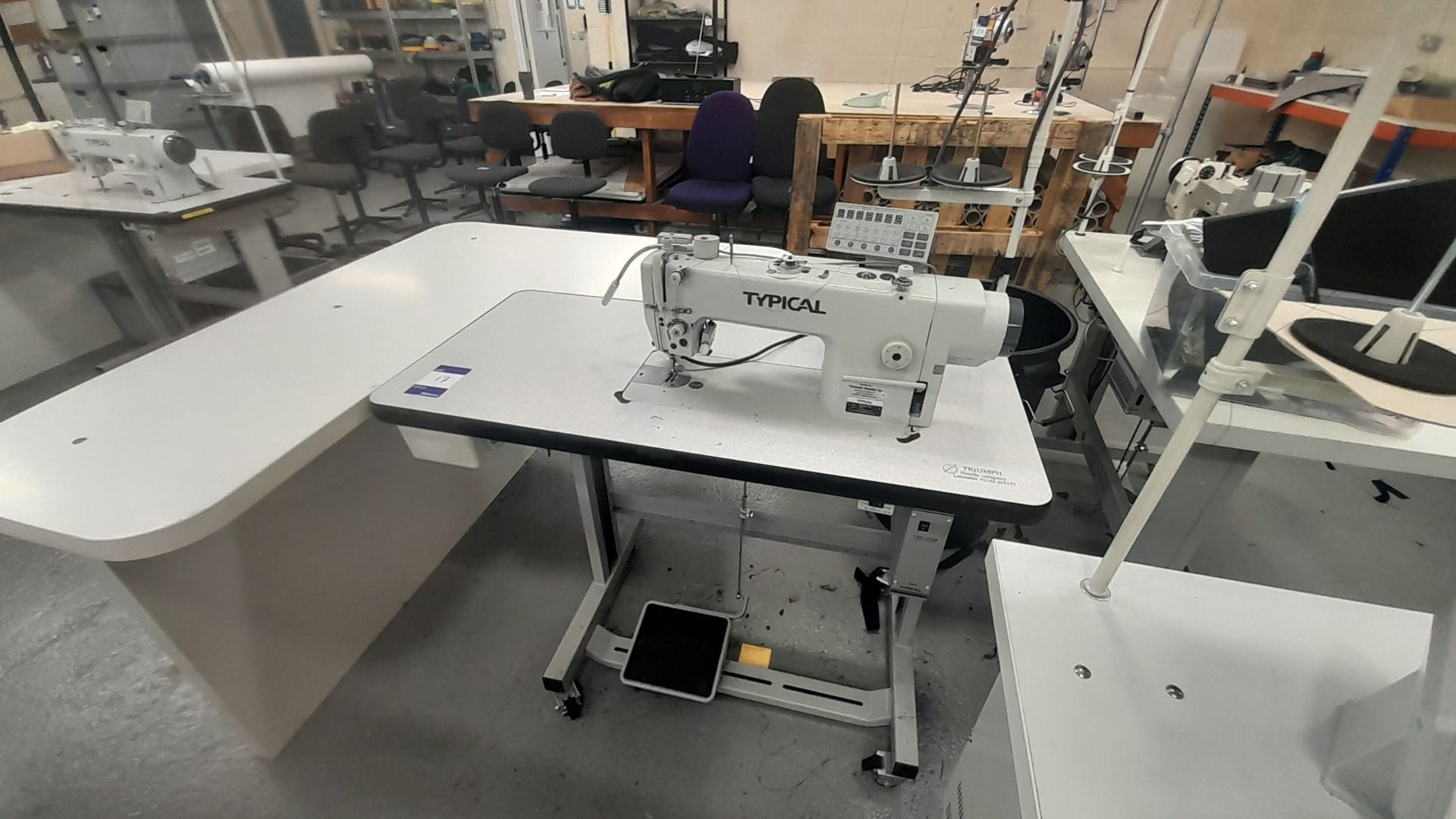 Typical GC6716-HD3 Flatbed Sewing Machine Serial Number 280400005, 240v - Image 2 of 3