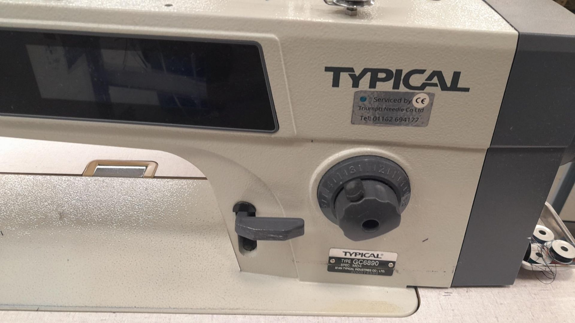 Typical GC6890-MD4 Flatbed Sewing Machine Serial Number 200574886, 240v - Image 3 of 3