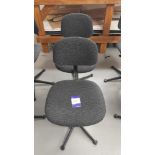 2 x Sewing Operators chairs, as lotted