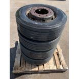 Wheel and Tyres:Qty 4 Continental 265/70R19.5, load range N Tubeless. Job Lot