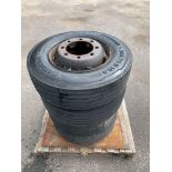Wheel and Tyres:Qty 4 Continental 265/70R19.5, load range N Tubeless. Job Lot