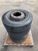 Wheel and Tyres:Qty 4 Continental 265/70R19.5, load range N Tubeless. Job Lot