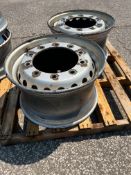 Qty 2 Wheel Rims 385/65 Super singles