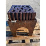 Blacksmith Swage Block: 16"x 16 " with stand