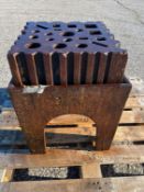 Blacksmith Swage Block: 16"x 16 " with stand