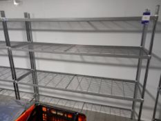 2 x Craven adjustable wire racking shelving units