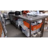 Stainless Steel Prep Tables with Shelf Under 2,800 x 650 (Contents Excluded)