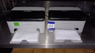 2 x Brother HL-1210W A4 Mono laser printers, Serial numbers E74222A1N938862 and E74222K2N521376