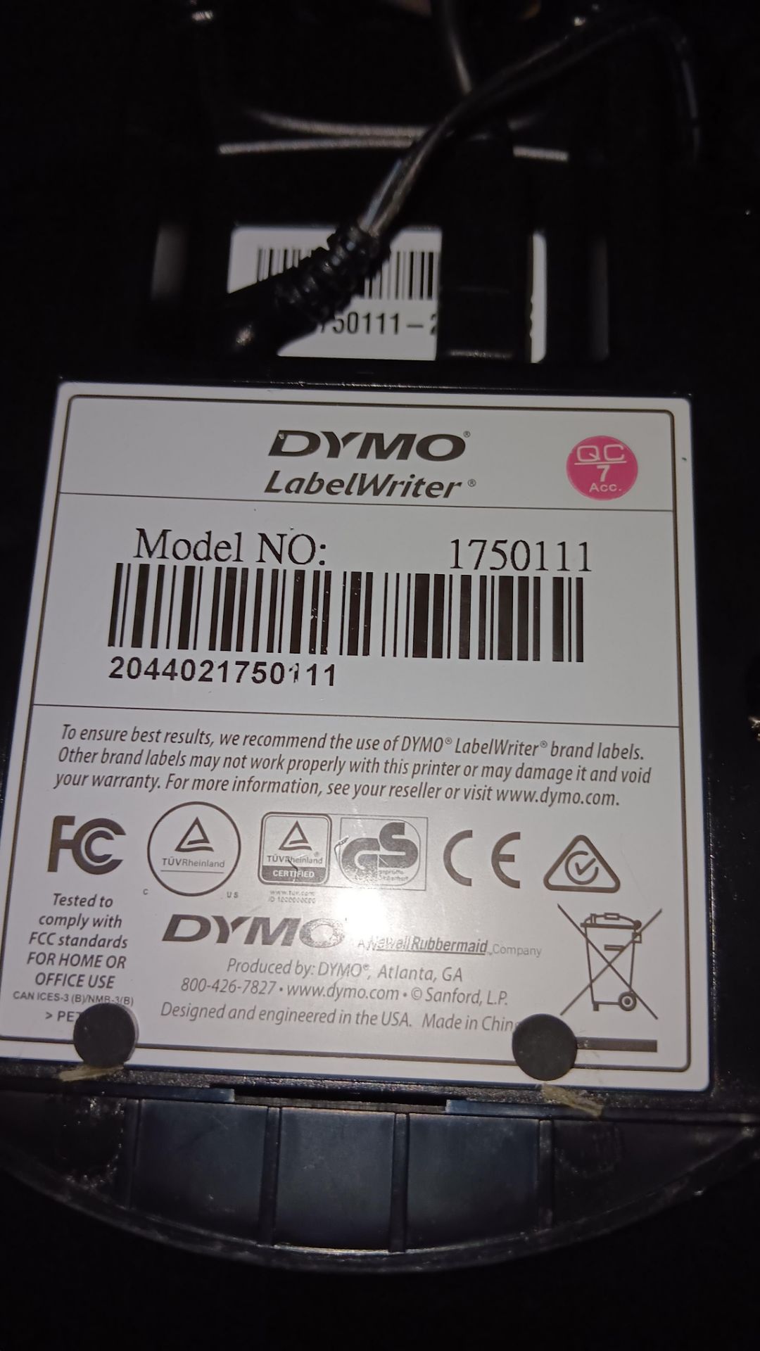 Dymo 175011 Label Writer 450, serial number 2044021750111 and Star Micronics TSP100 TSP143IIIW - Image 2 of 3