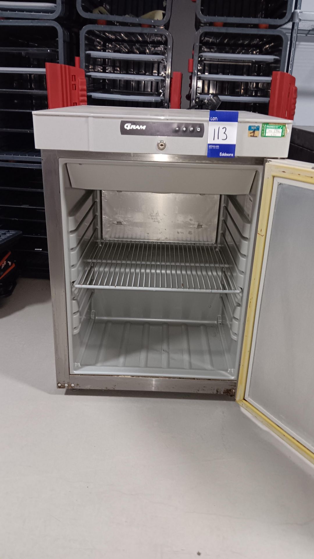 Gram K210RG3N Stainless steel undercounter single door refrigerator, Serial number 10121530 (Aug - Image 2 of 4