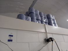 Quantity of blue paper towel